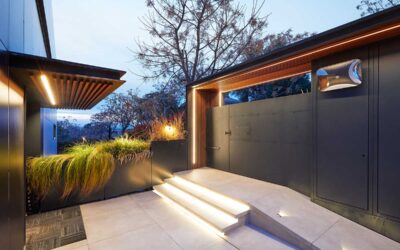 Transforma tus exteriores residenciales con iluminación lineal