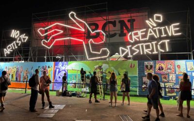 No Artists, No Creative District: luz en defensa del arte